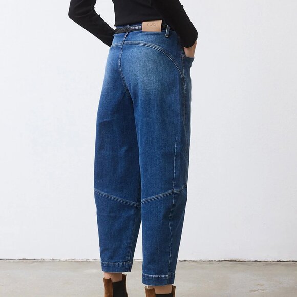 NEW Ruti Petite Denim Wide-ish Pants, Medium Wash, 8P - Picture 2 of 15